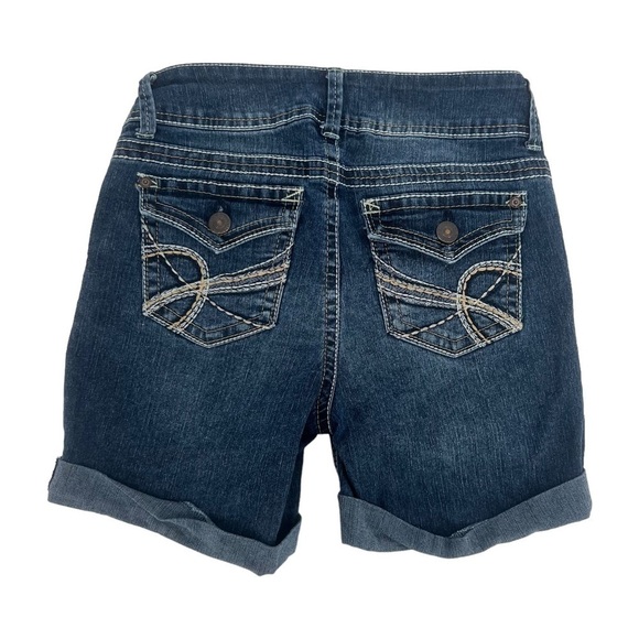 Wallflower Cuffed Hem Jean Shorts Size 3 Women's - Picture 3 of 5